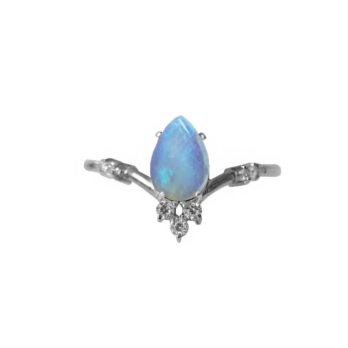 10K Opal Blossom Ring