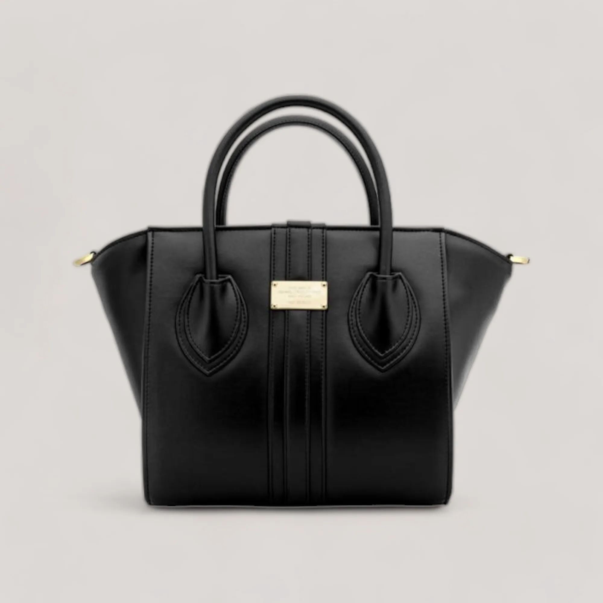 1.4 - Midi Tote Bag - Black Ink Corn Leather