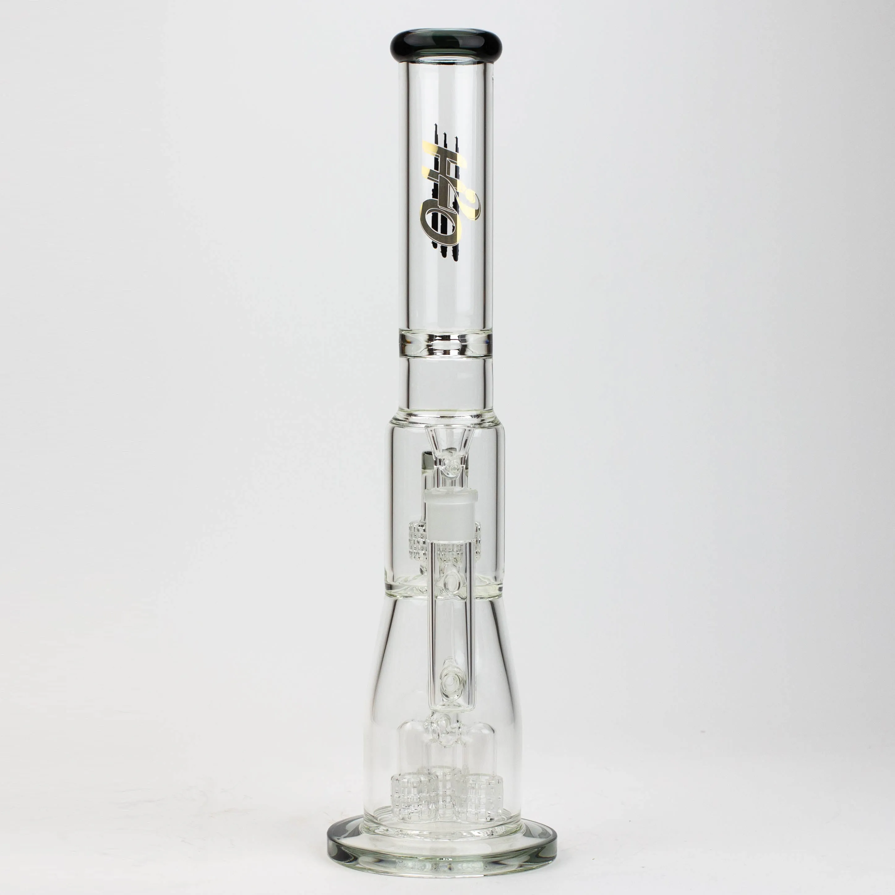 17.5" H2O Glass Water Bong with Showerhead Percolator