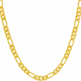 4.5mm Figaro Chain Necklace Figaro Chain Diamond Cut