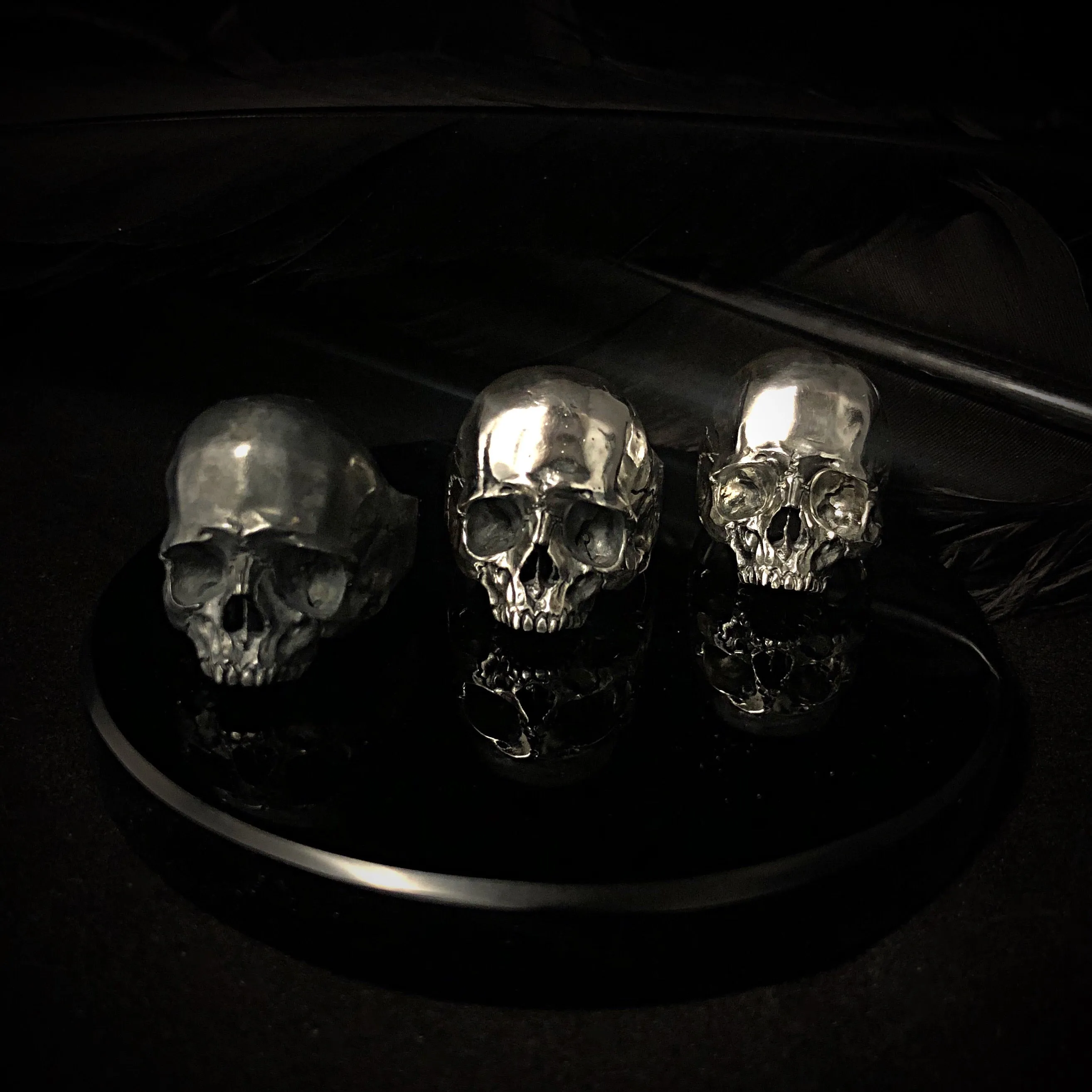 925 Silver Skull Ring