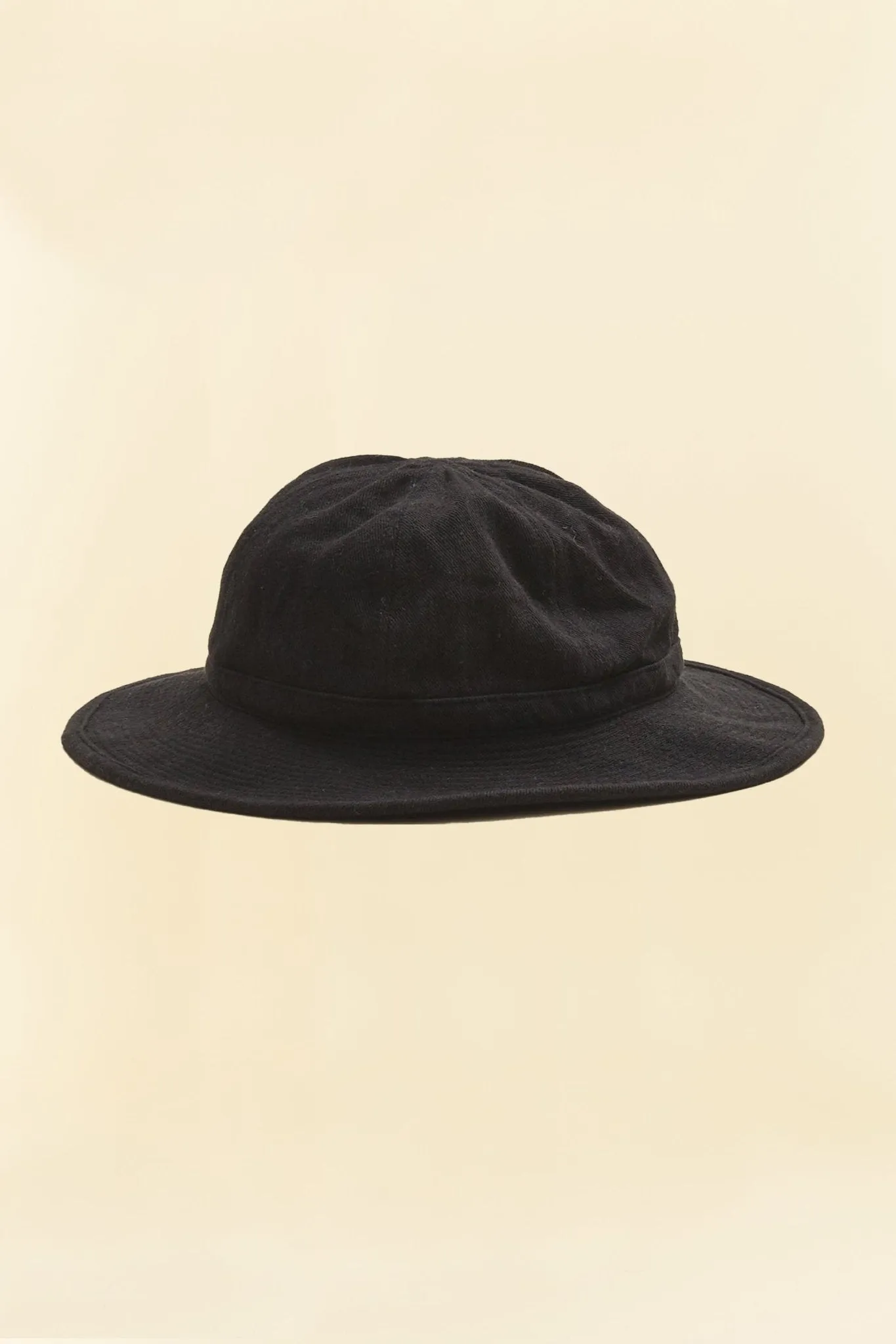 Addict Clothes x HW Dog & Co Linen Fatigue Hat - Black