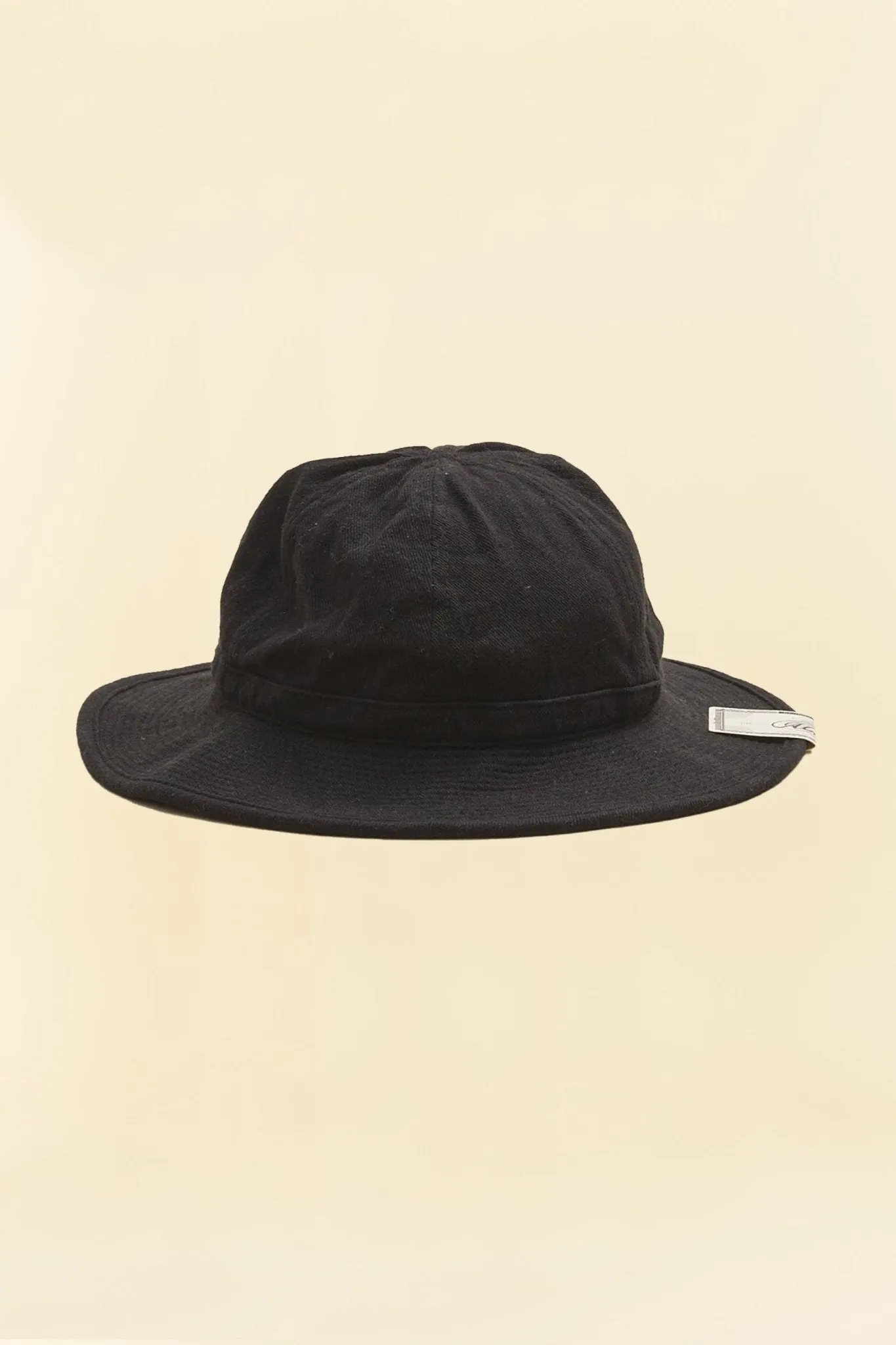 Addict Clothes x HW Dog & Co Linen Fatigue Hat - Black