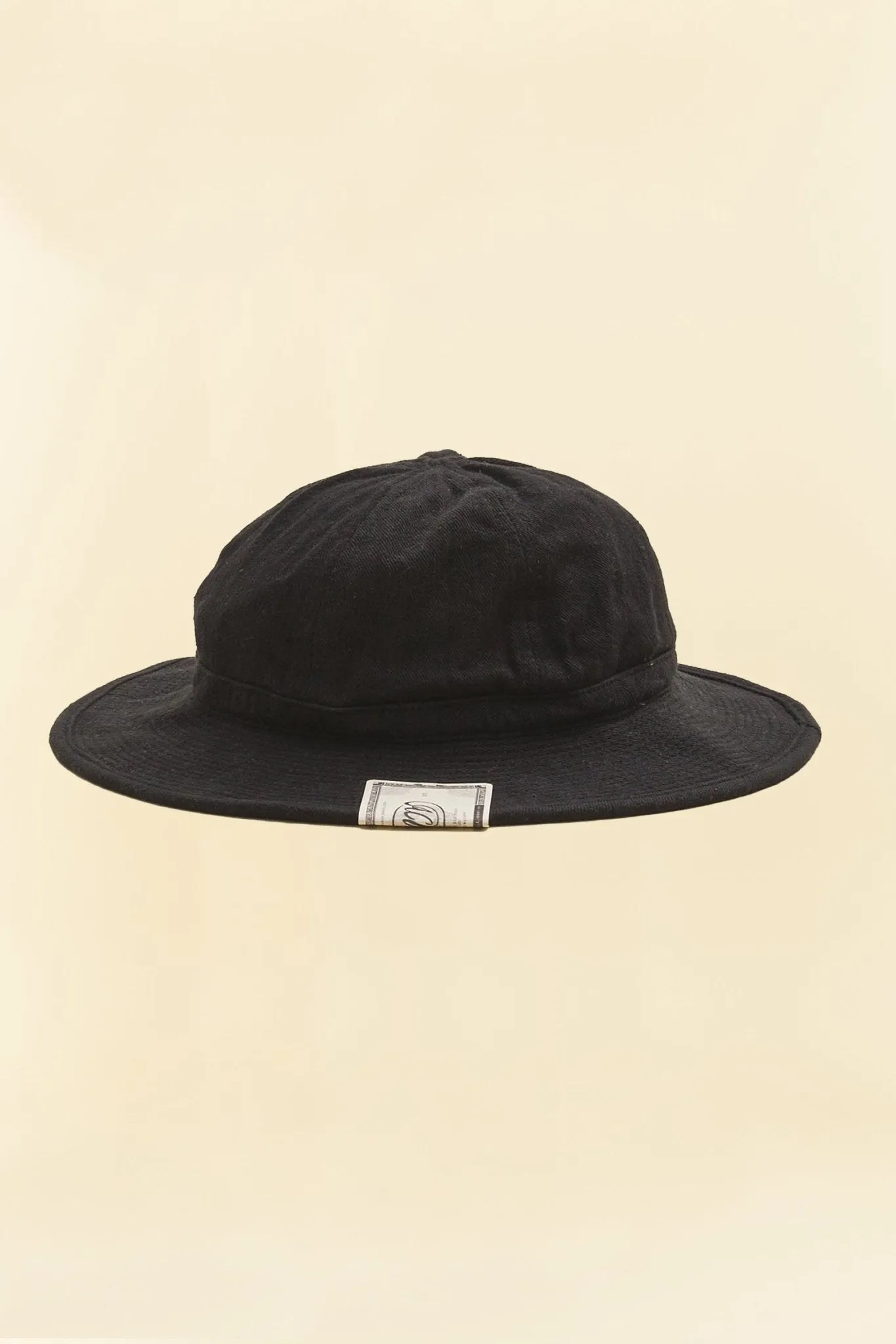 Addict Clothes x HW Dog & Co Linen Fatigue Hat - Black