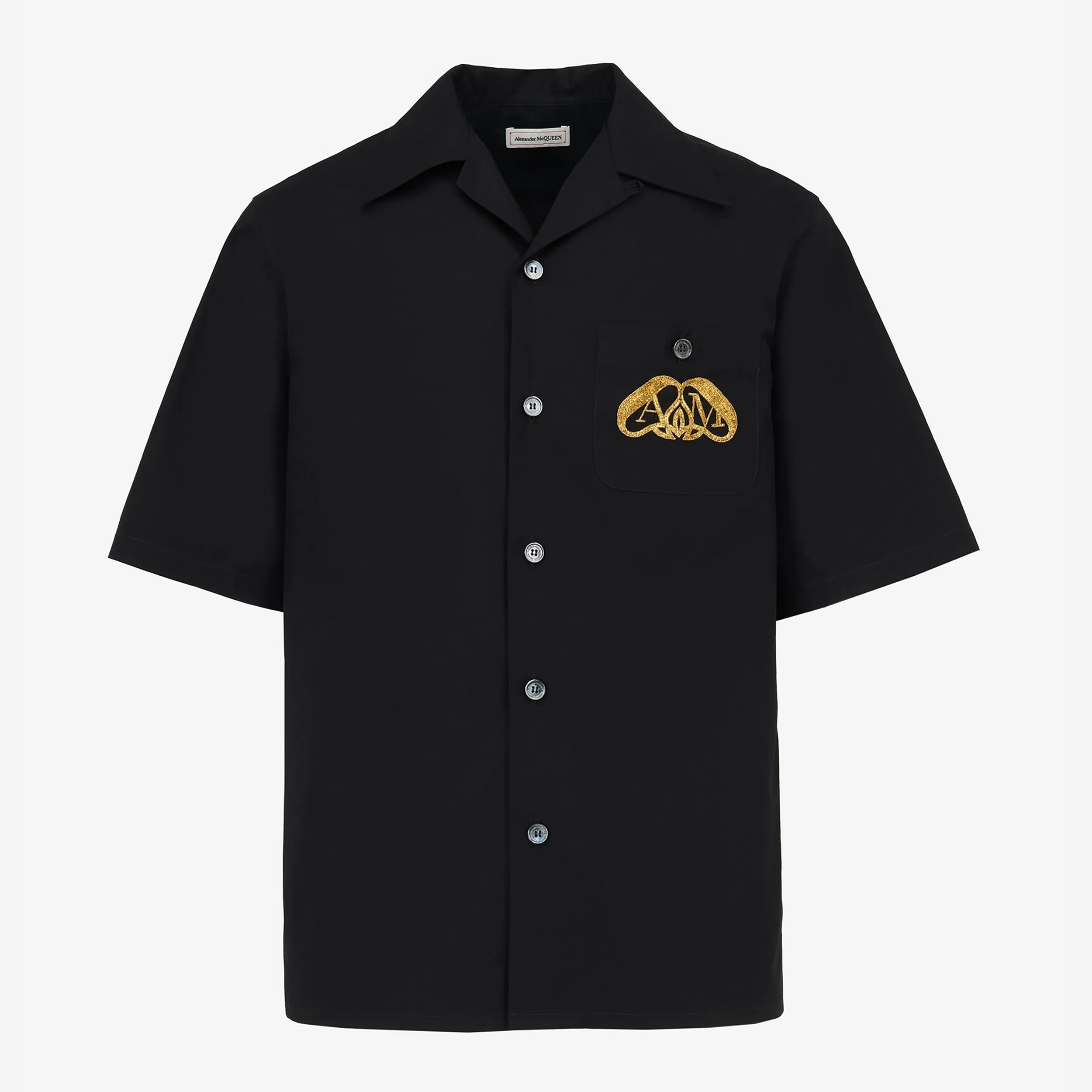 Alexander McQueen Embroidered Half Seal Logo Shirt