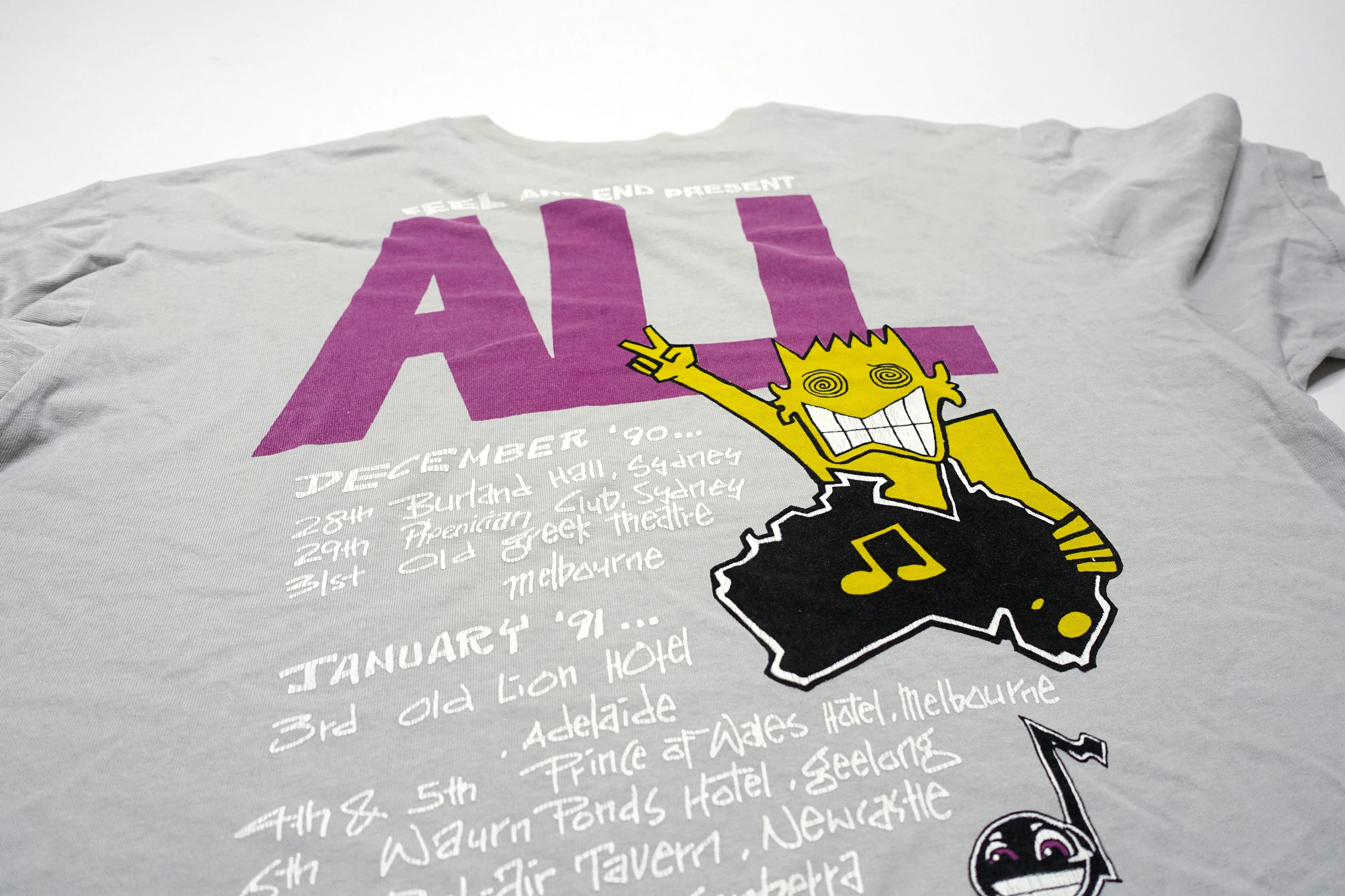 ALL - Allroy Over Australia 1990-91 Tour Shirt Size Large