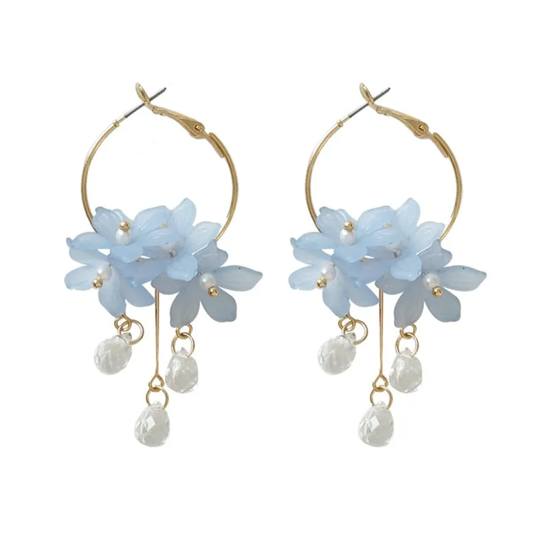 Années 40 Boucles d'oreilles Fleur Rétro