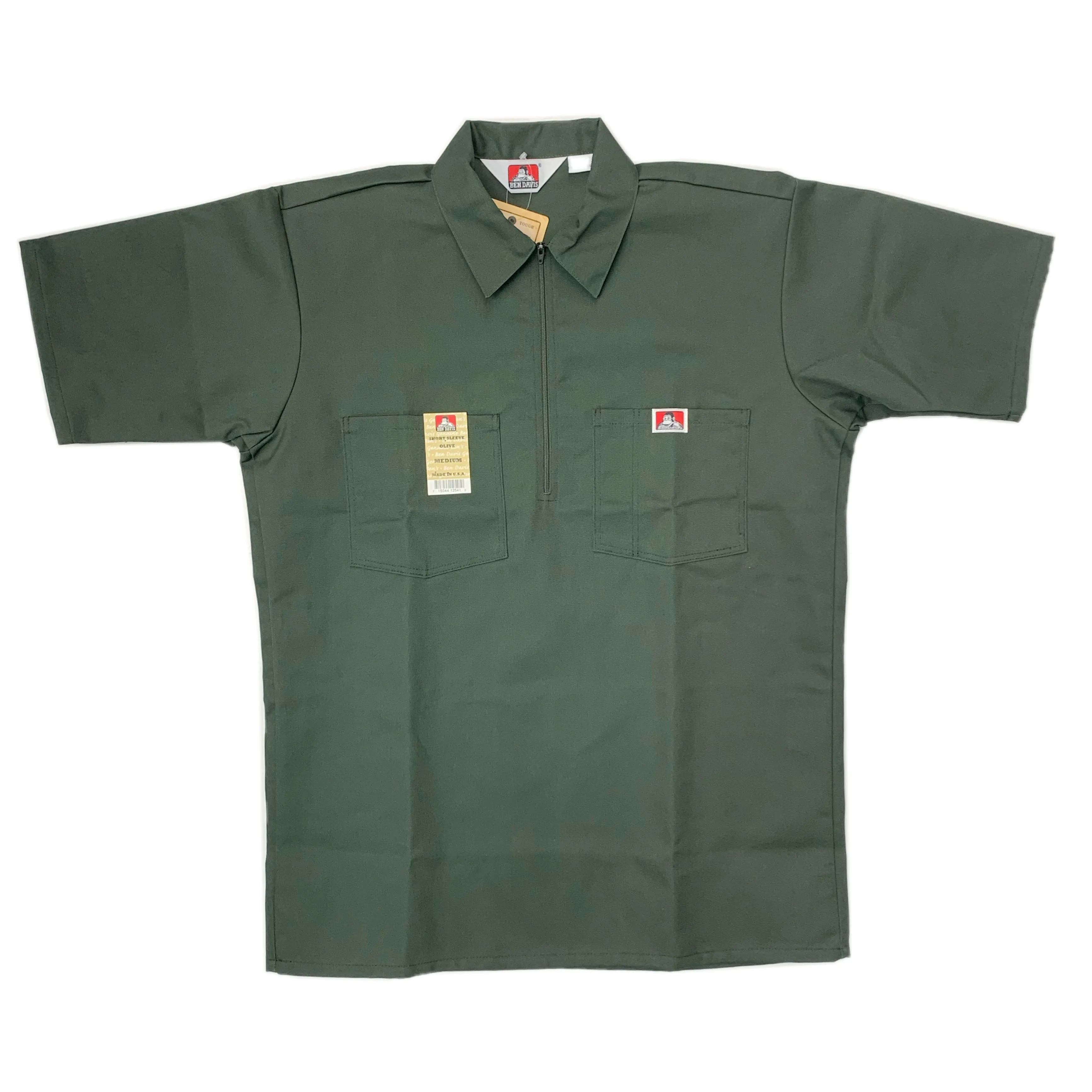 Ben Davis Short Sleeve Solid 1/2 Zip Shirt