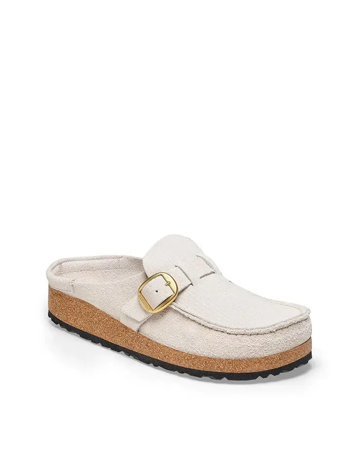 Birkenstock Buckley Corduroy Narrow Fit Antique White