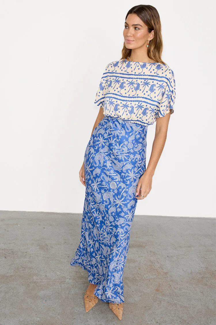 Blue Mosaic Elodie Dress