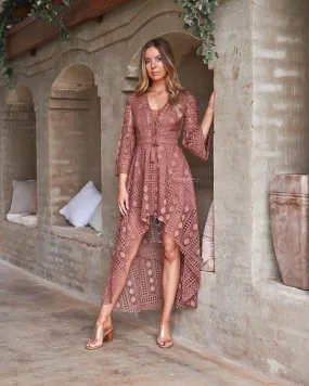 Boho High Low - Mauve