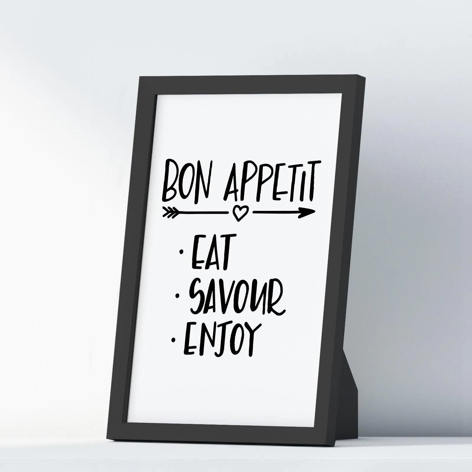 Bon Appetit Eat Savour Enjoy A4 A3 A2 Posters Wall Art Home