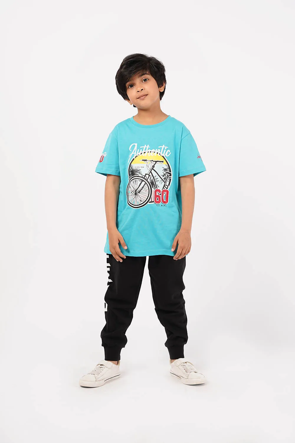 Boy's Short Sleeves Graphics Tee