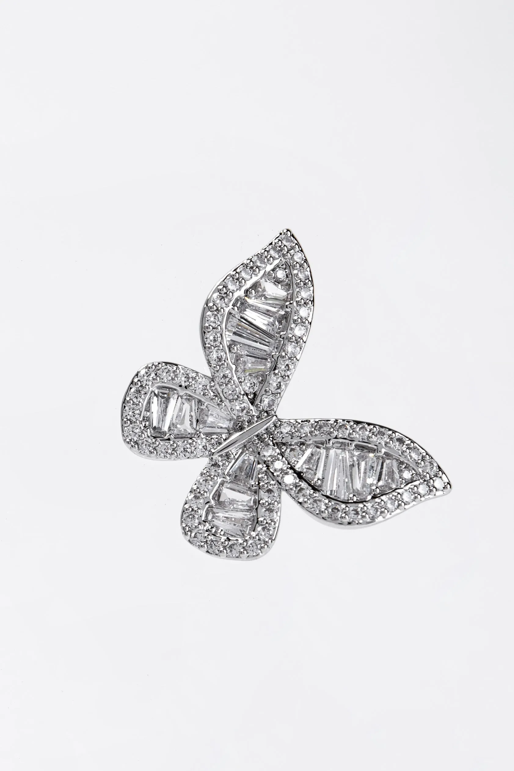 Cassandra Butterfly CZ Post Earrings