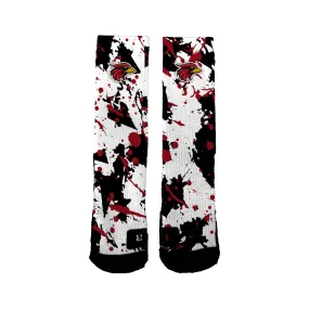 Corona Cardinals Splatter Socks