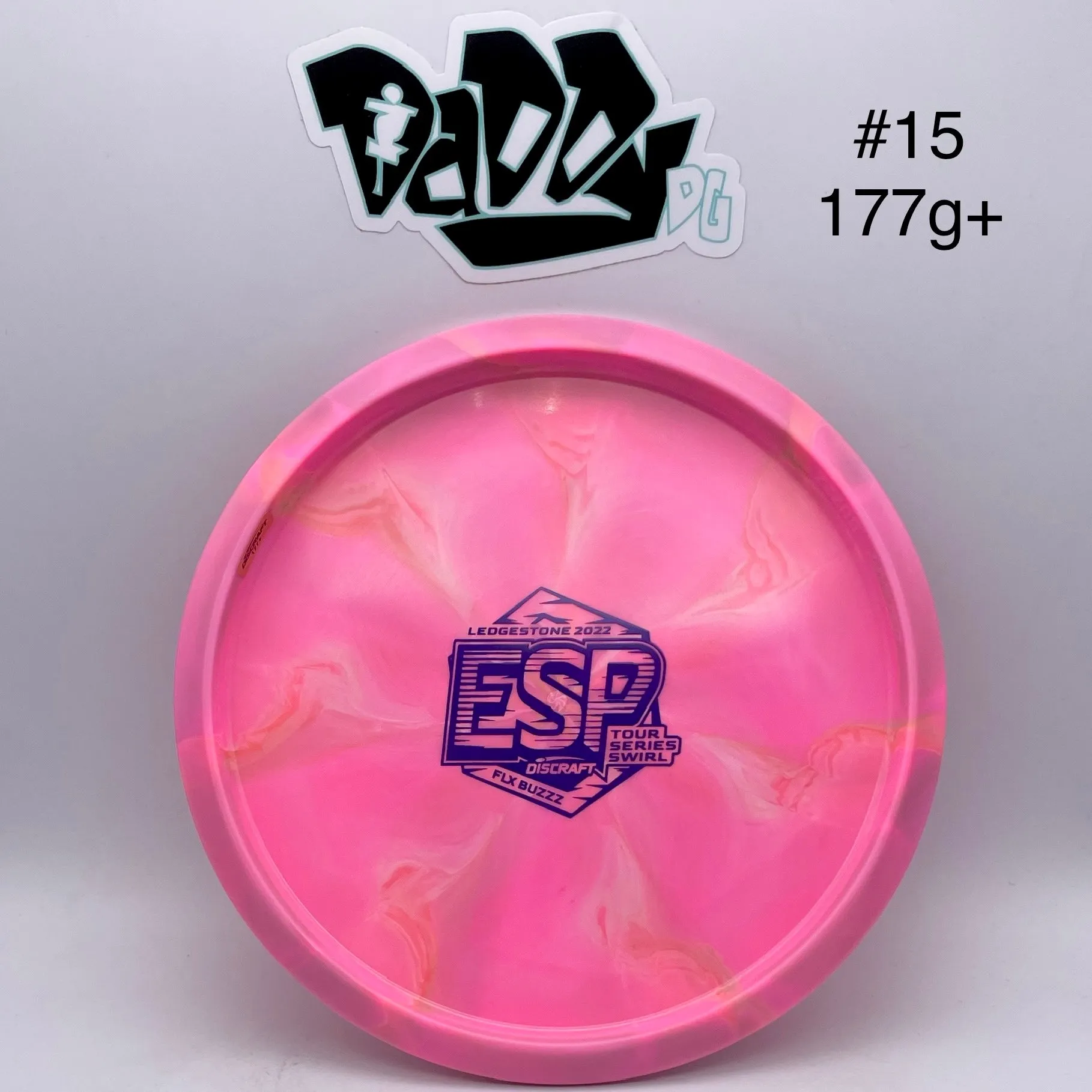 Discraft ESP Swirl Flx Buzzz 2022 Ledgestone Bottom Stamped Midrange