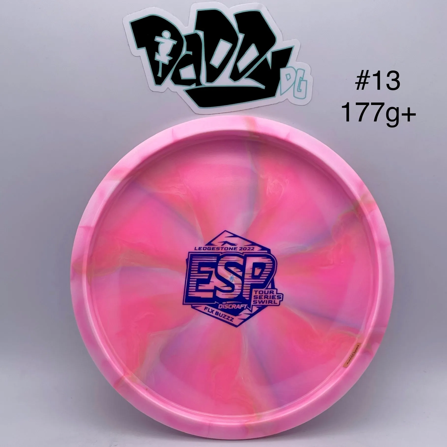 Discraft ESP Swirl Flx Buzzz 2022 Ledgestone Bottom Stamped Midrange