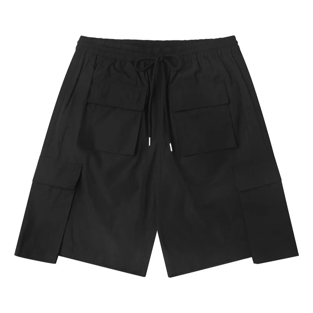 DPLS BLURRY POCKETS SHORTS-BLACK