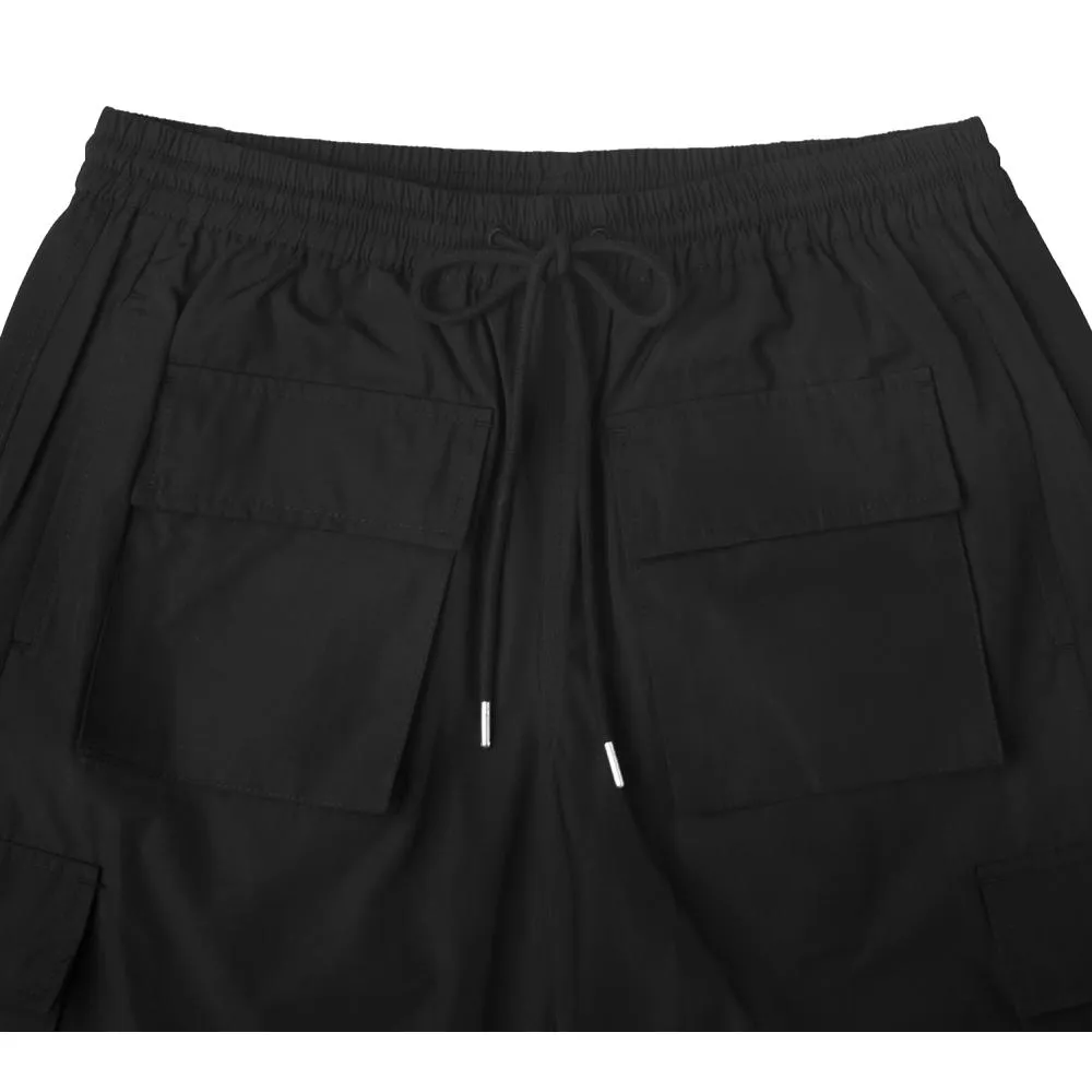 DPLS BLURRY POCKETS SHORTS-BLACK