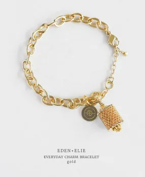 EDEN   ELIE Everyday gold charm bracelet - gold