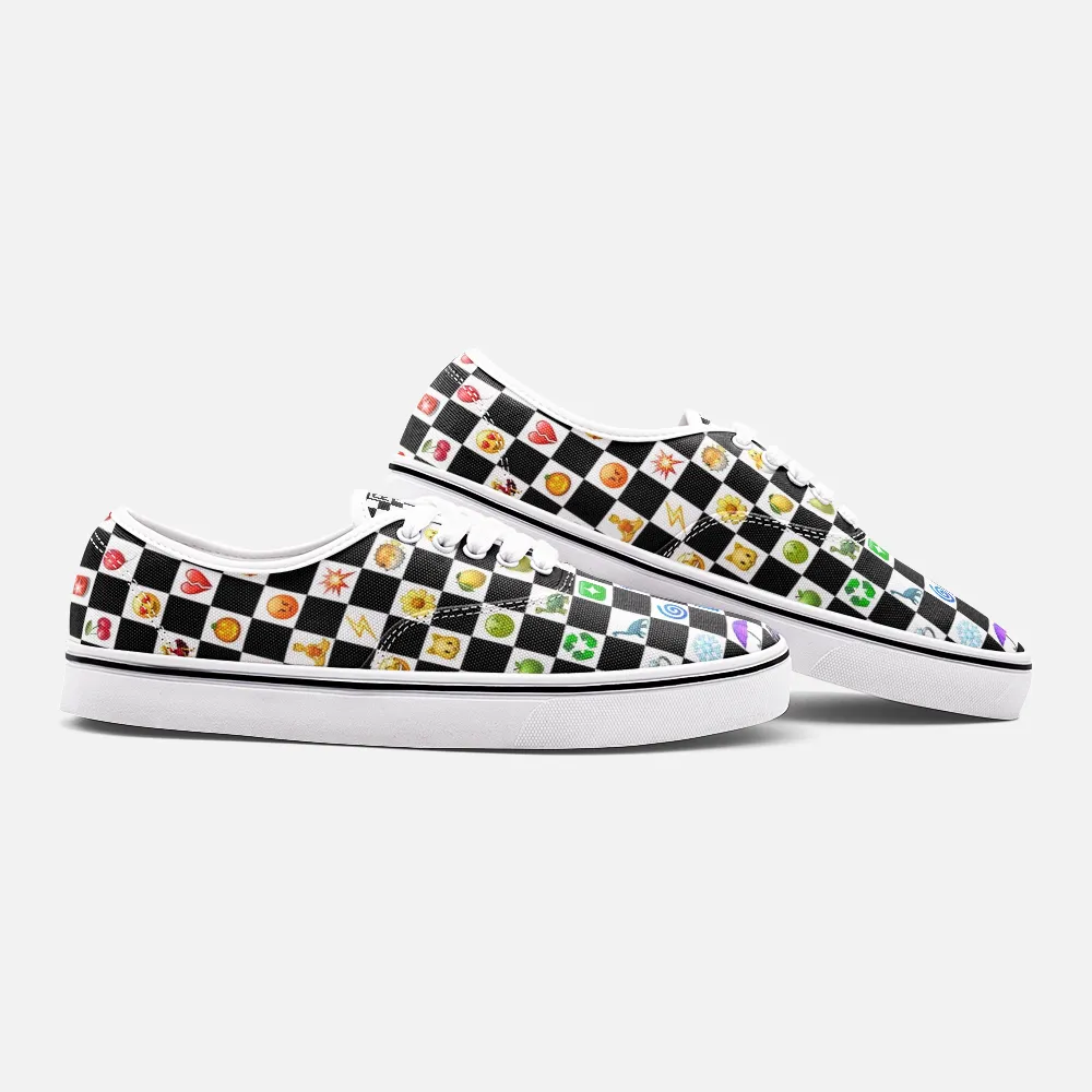 EMOJI CHECKER CANVAS SHOES - CHECKERS