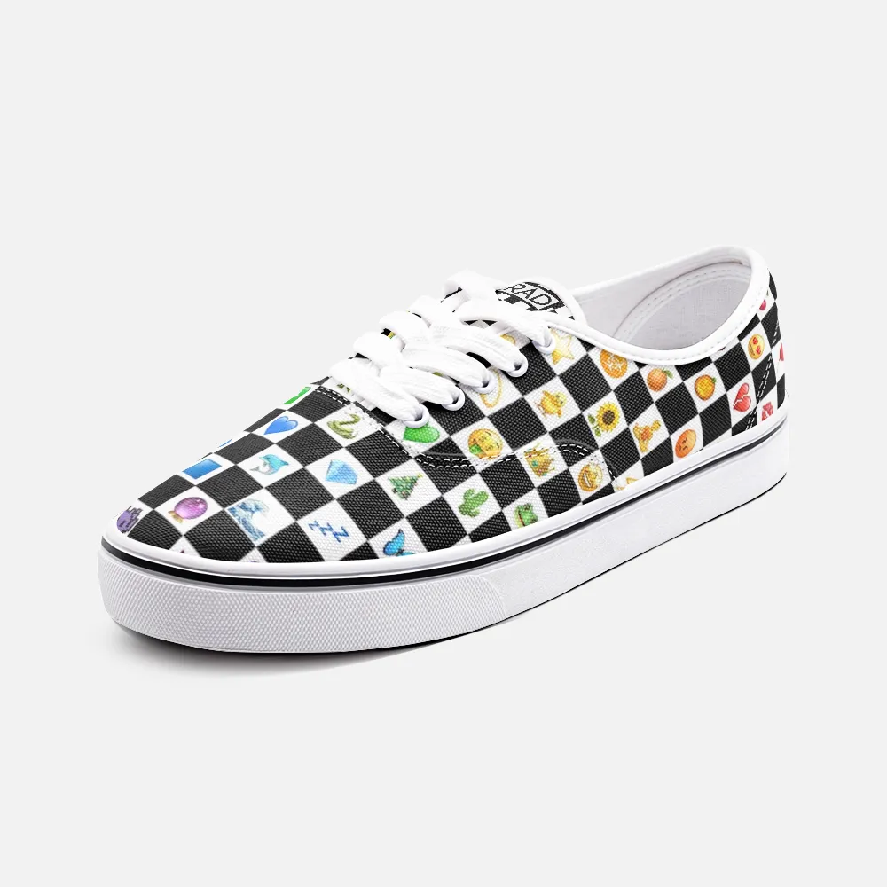 EMOJI CHECKER CANVAS SHOES - CHECKERS