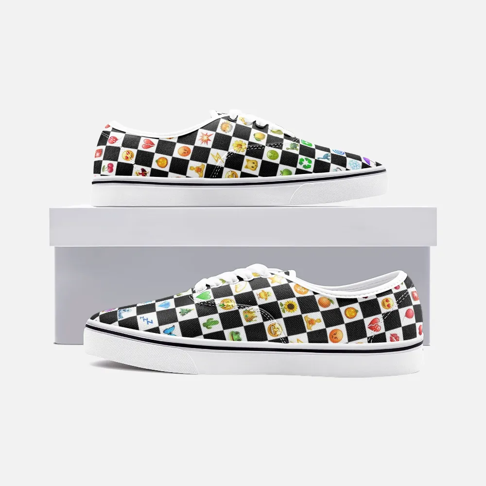 EMOJI CHECKER CANVAS SHOES - CHECKERS