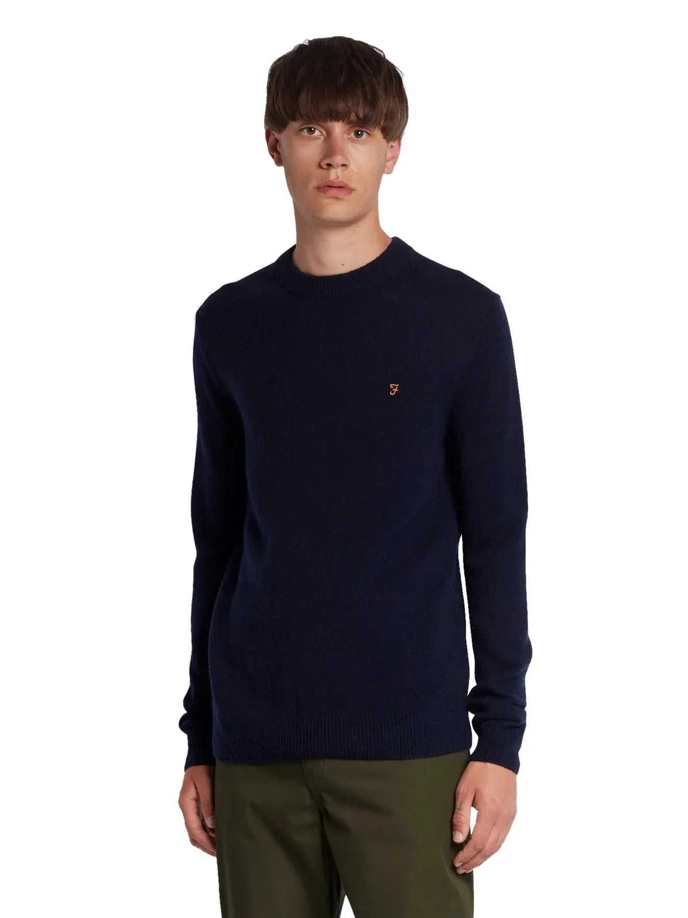 Farah Mens 'Birchall' Lambswool Crew Neck Jumper