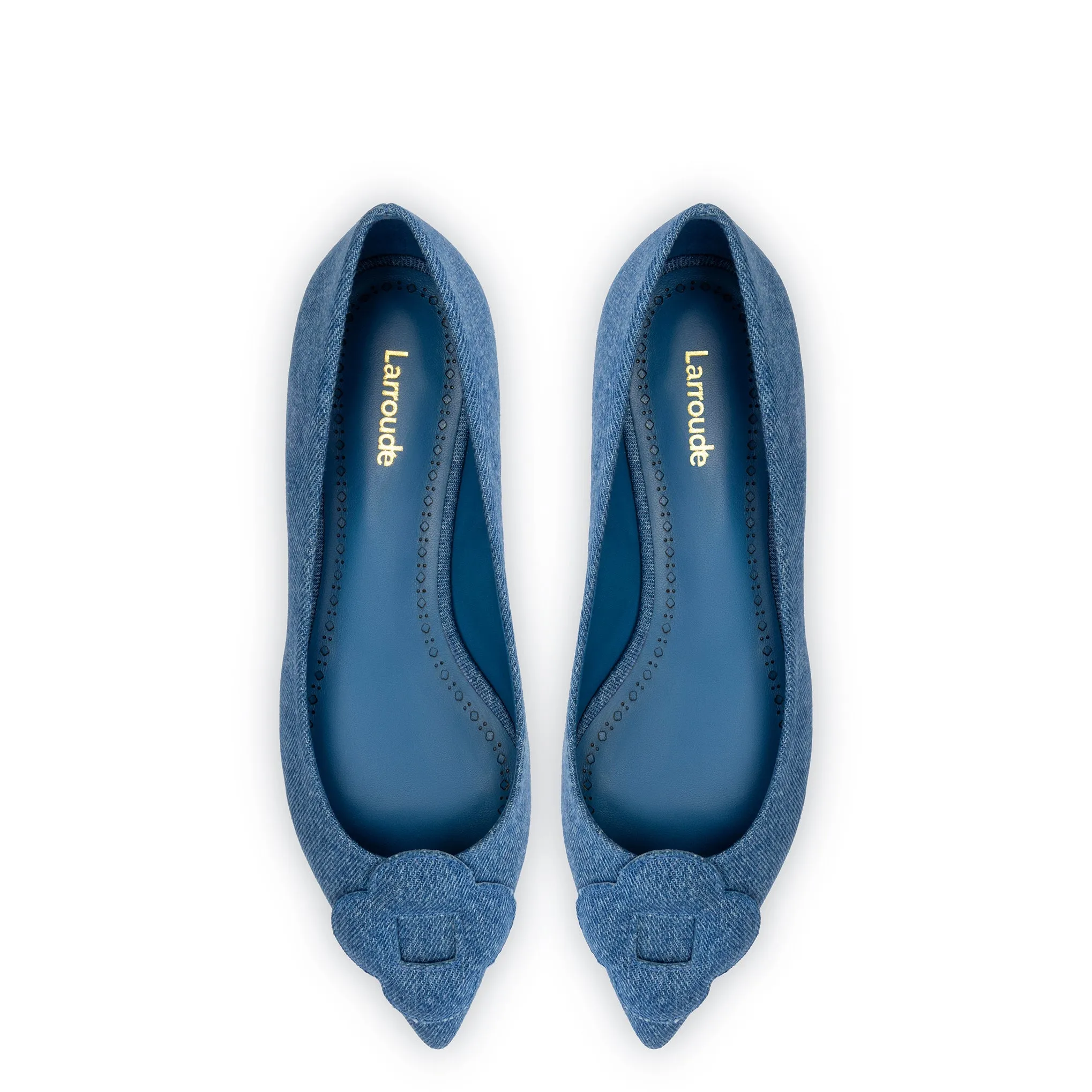 Flora Ballet Flat In Blue Denim