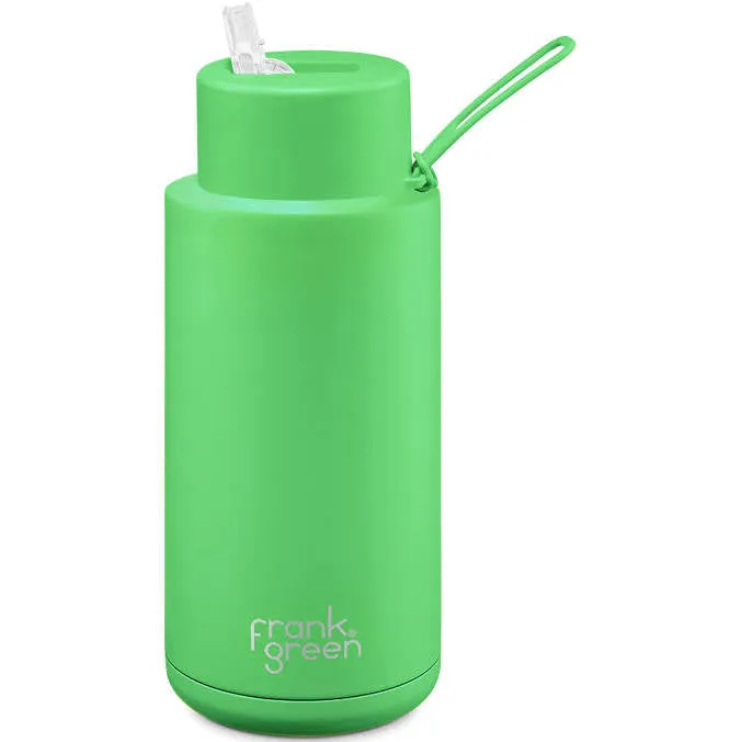 frank green 1L Ceramic Reusable Bottle with Straw Lid 34oz