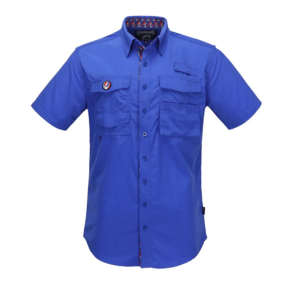 Grateful Dead | Outdoor Button Down | Royal Stealie