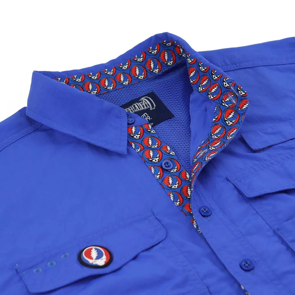 Grateful Dead | Outdoor Button Down | Royal Stealie