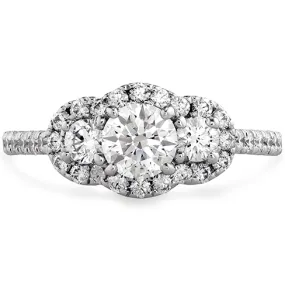 Hearts On Fire Transcend Three Stone Engagement Ring