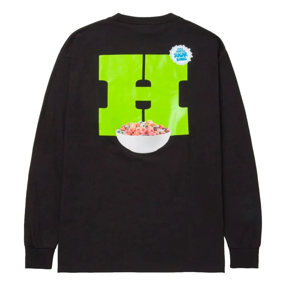 HUF CEREAL KILLER L/S TEE-BLACK