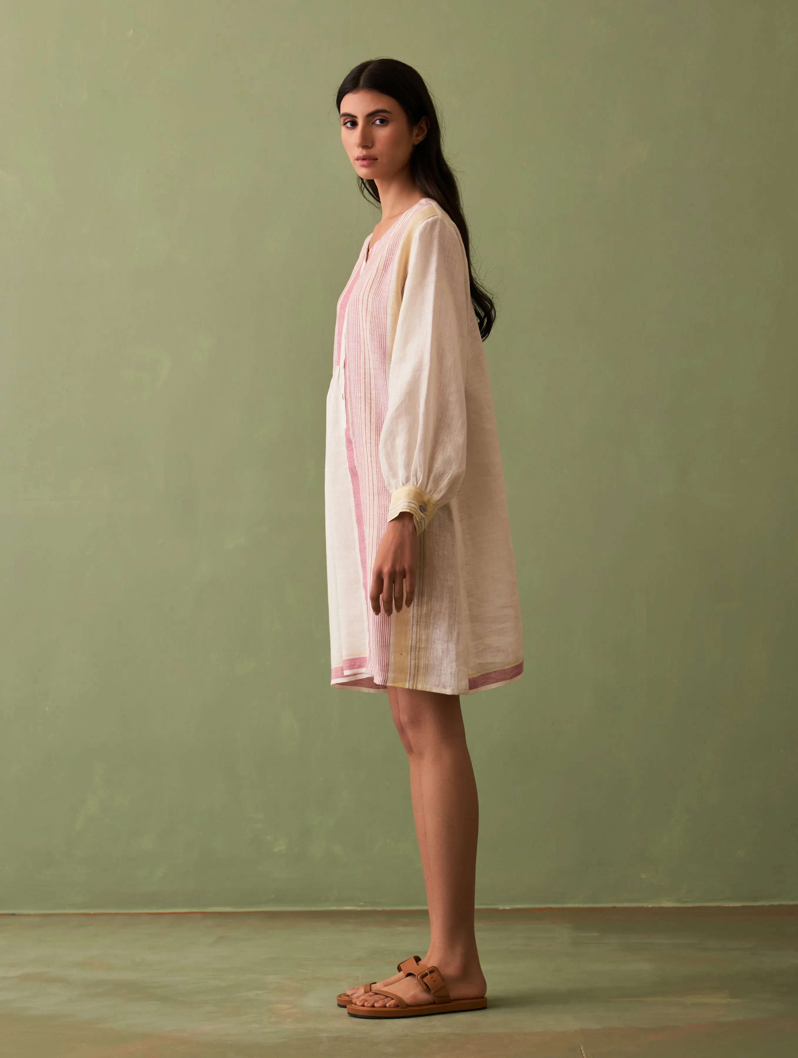 Kari Linen Dress - Ivory