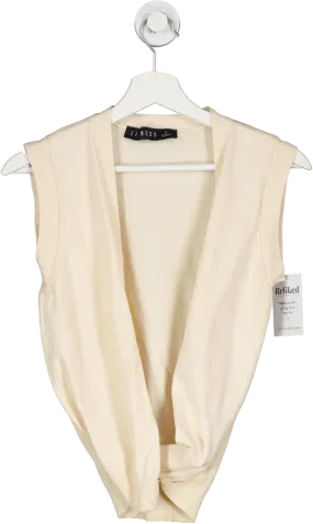 Lioness Cream Open Front Twist Top UK S