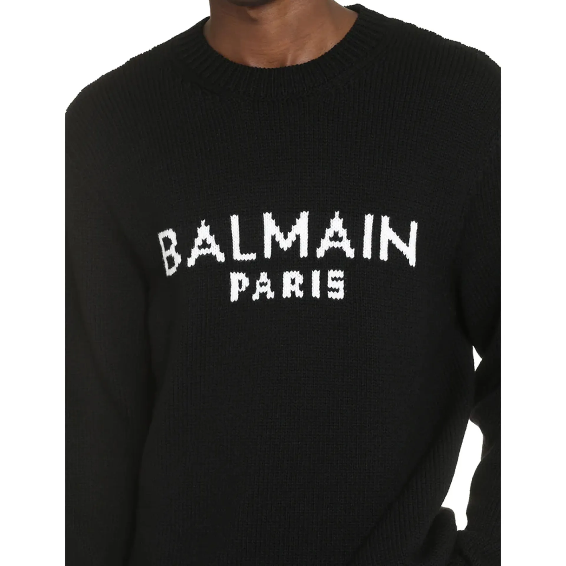 Maglione con logo Balmain