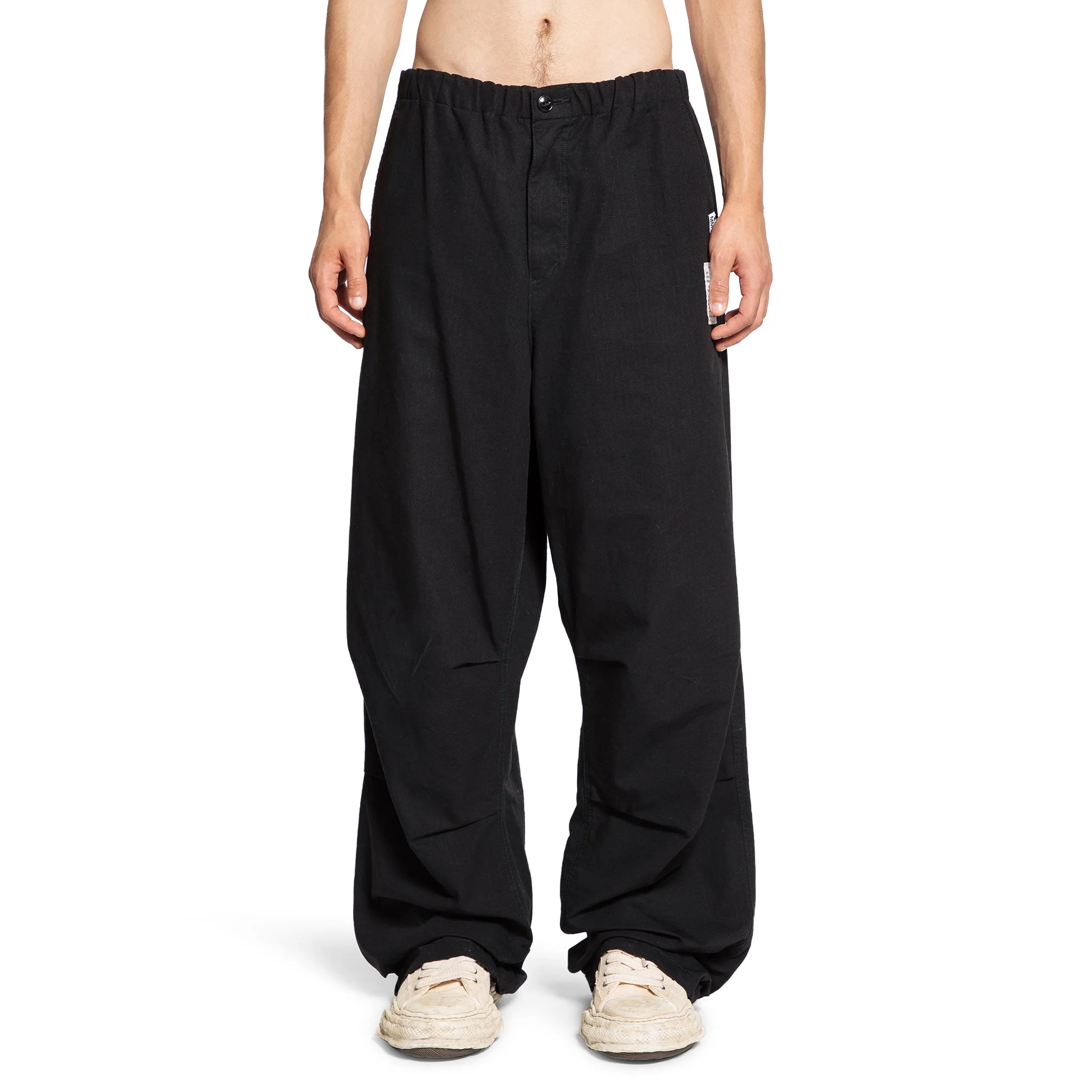 MAISON MIHARA YASUHIRO MAN BLACK TROUSERS