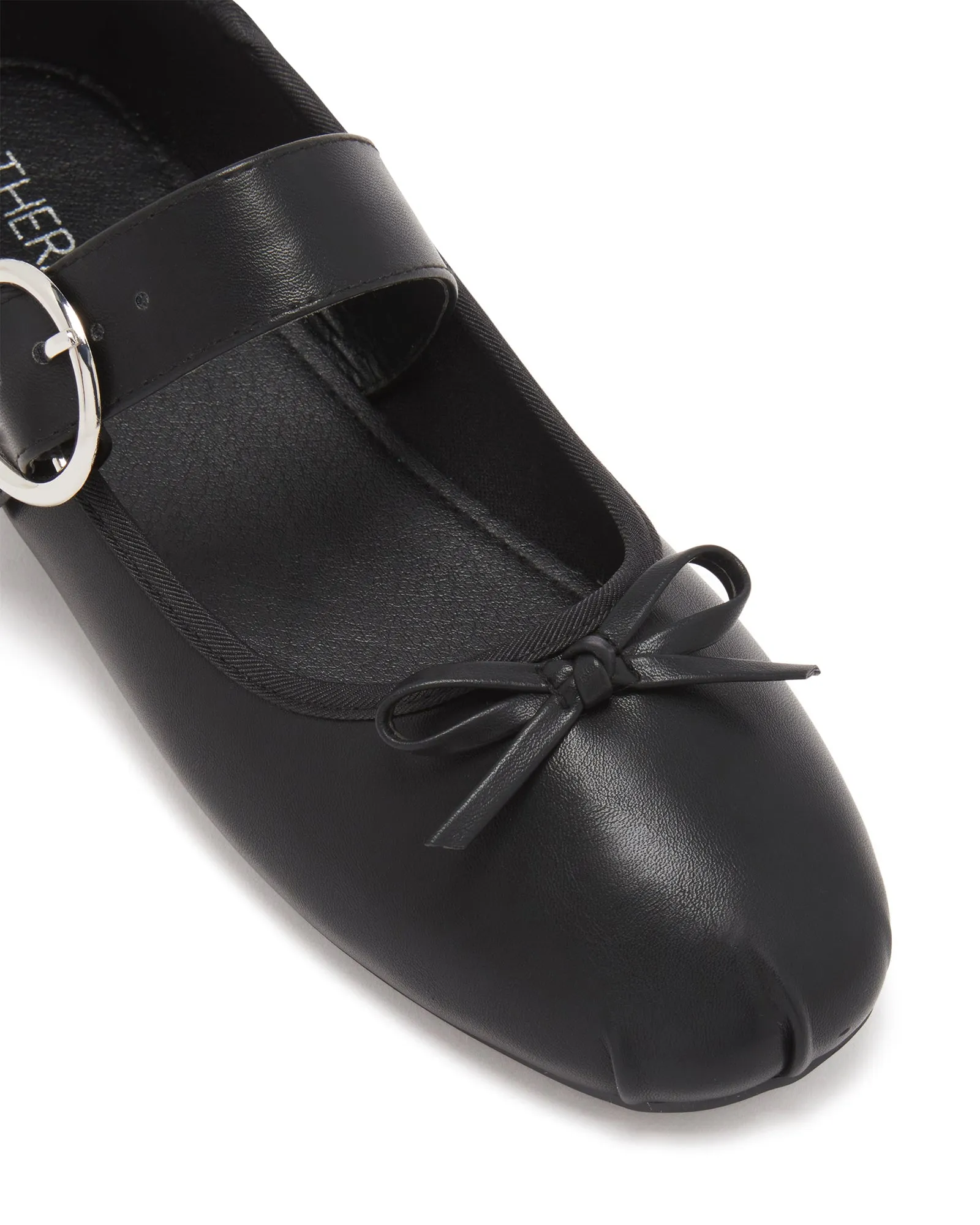 Mesmerize Ballet Flat Black Smooth