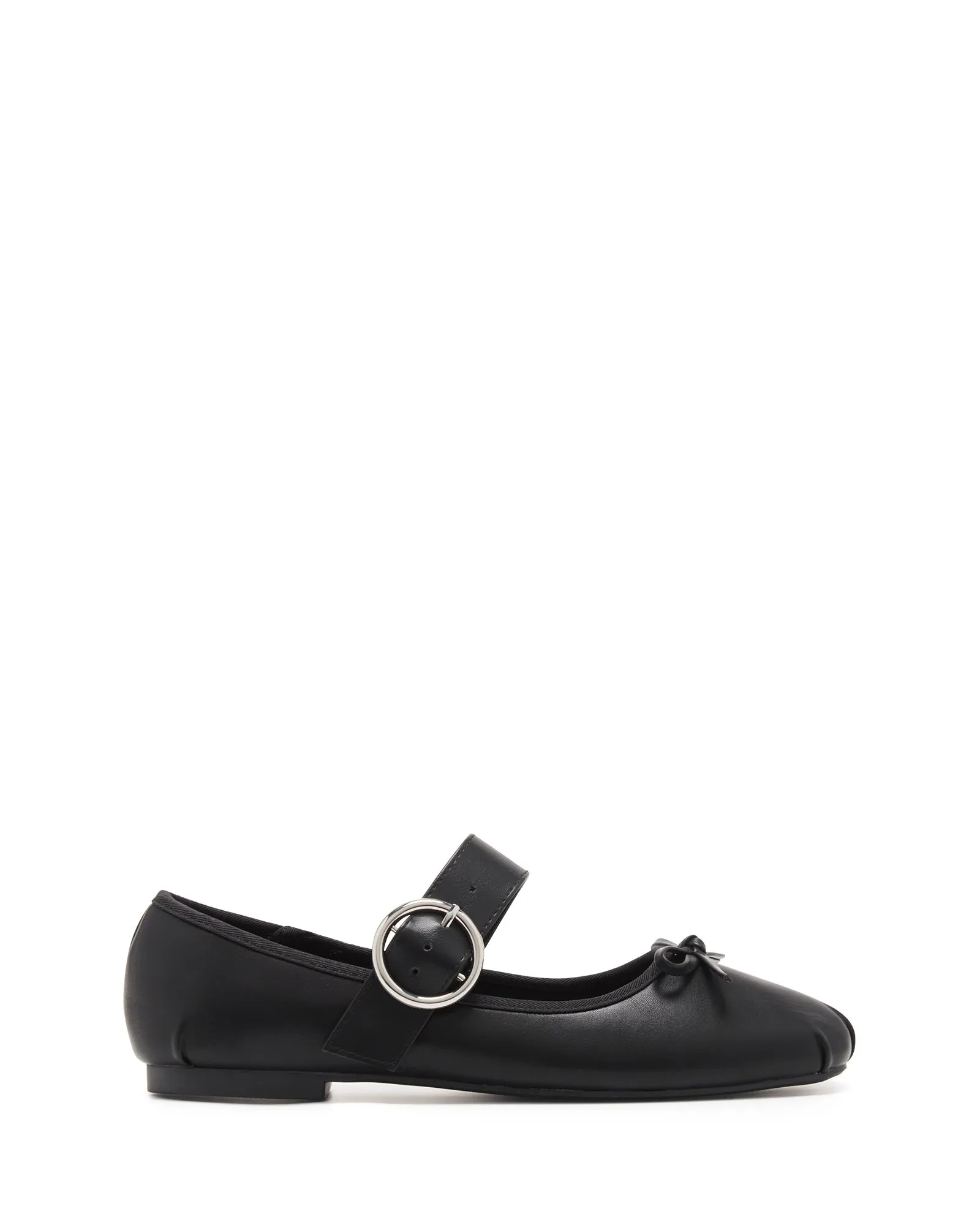 Mesmerize Ballet Flat Black Smooth