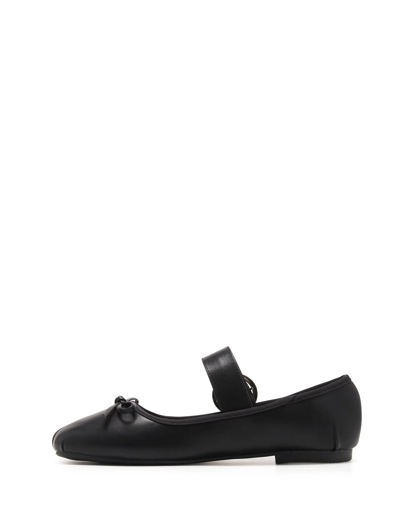 Mesmerize Ballet Flat Black Smooth