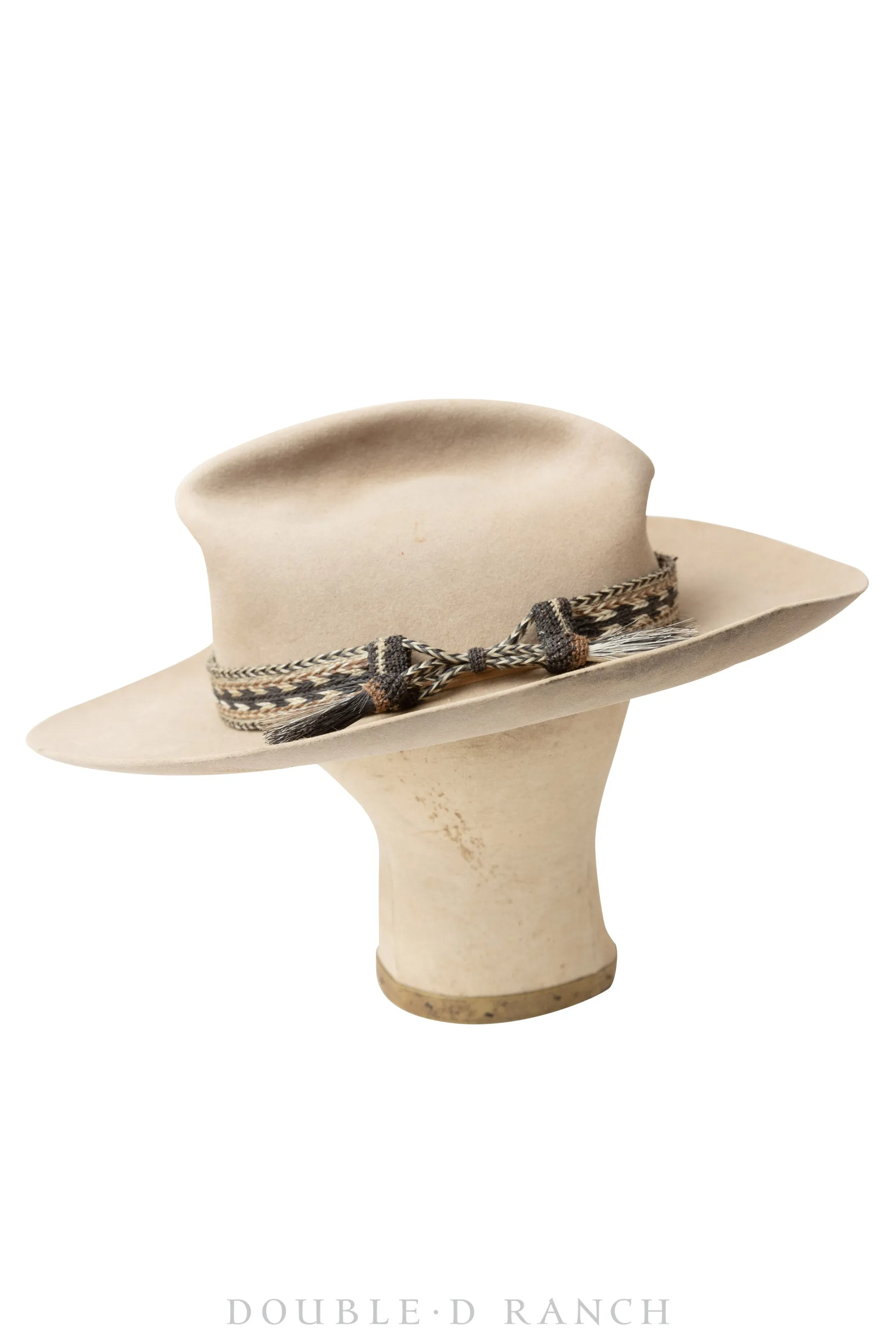 Miscellaneous, Hat, Vintage, 101 Ranch, 18X, Horsehair Band, Attributed to Bill Pickett, Antique, 766