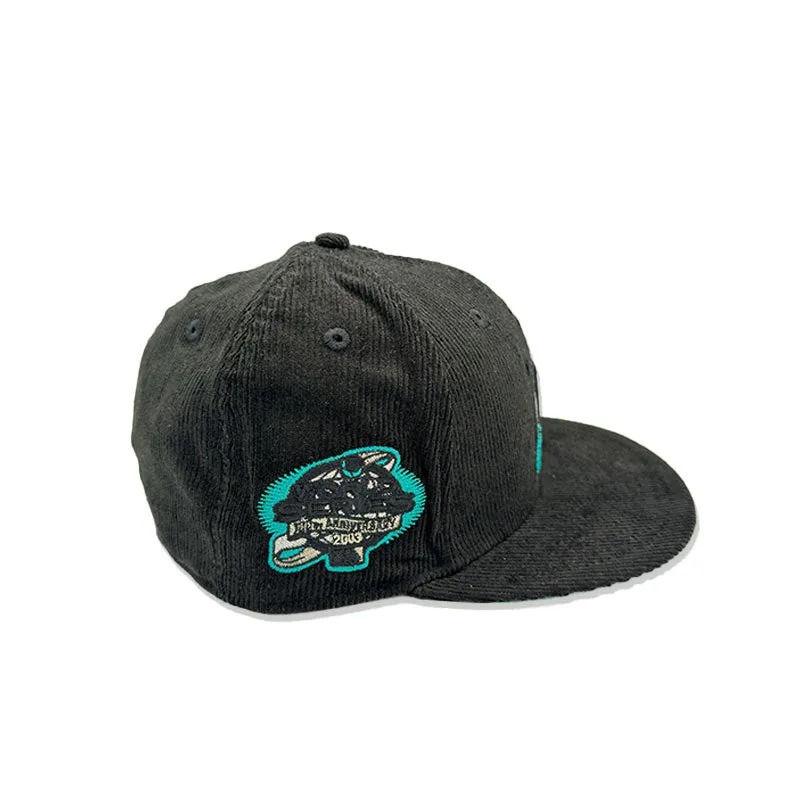 NEW ERA 5950 FLOMARCO BLACK CORDUROY 70785634