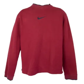 Nike 00s Embroidered Middle Swoosh Logo Sweatshirt (M)