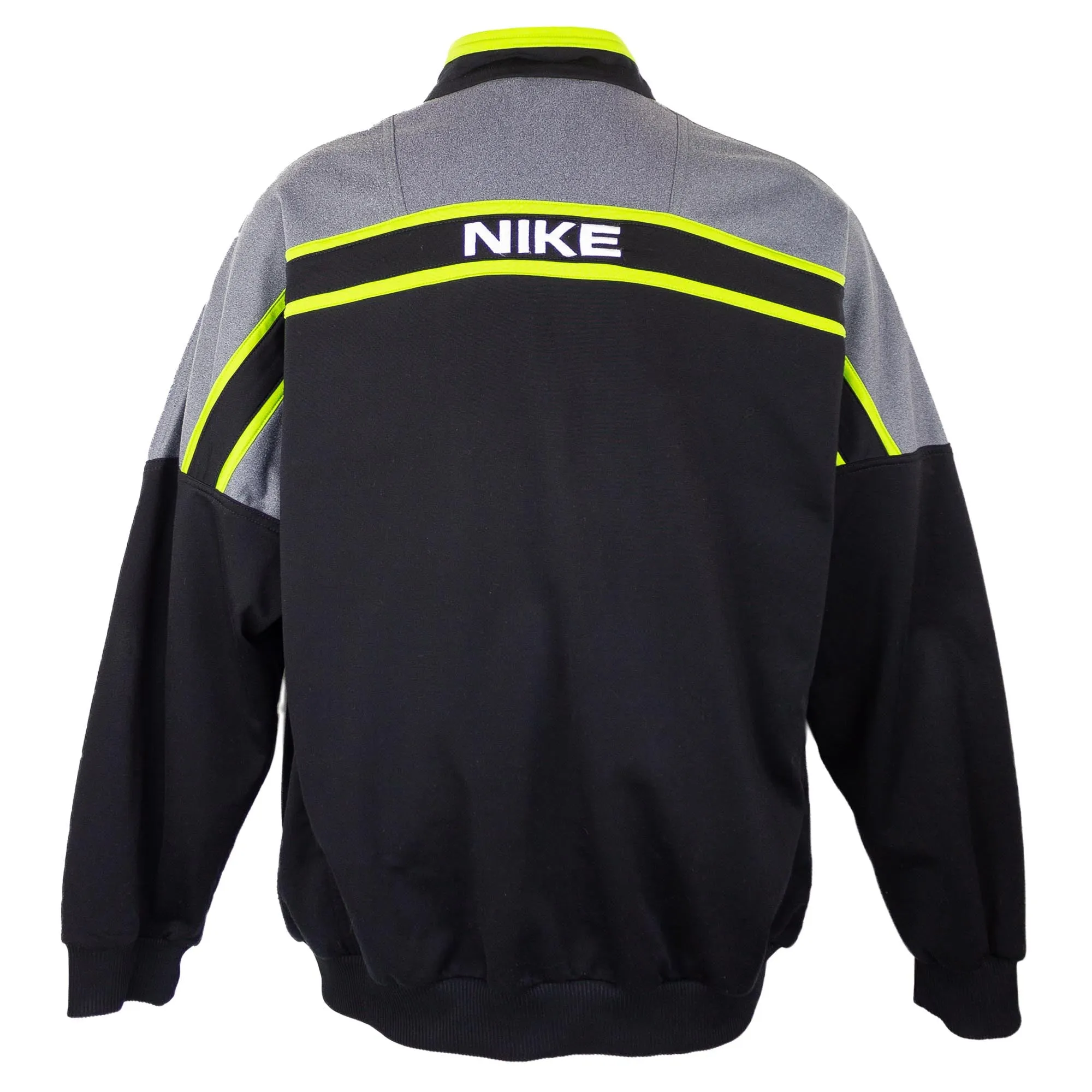 Nike 90s Embroidered Spellout Swoosh Logo Trackjacket (XL)