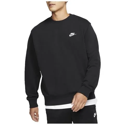 Nike Sportswear Club men's crewneck brushed sweatshirt BV2666 010 black