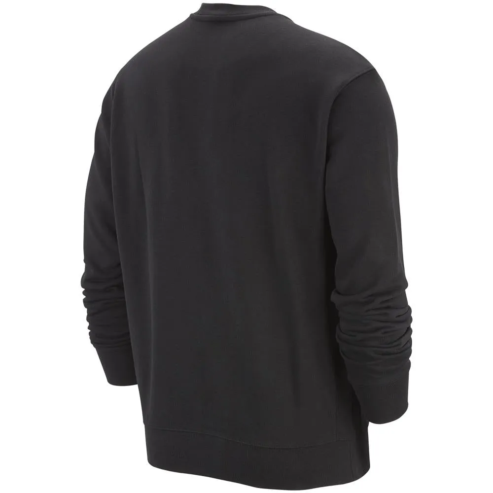 Nike Sportswear Club men's crewneck brushed sweatshirt BV2666 010 black