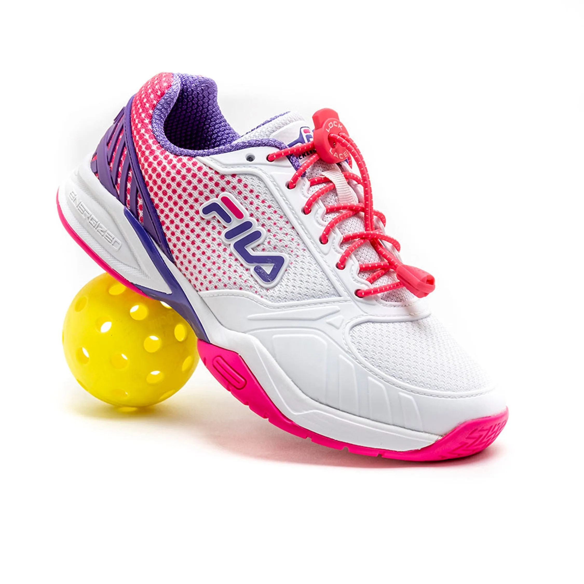 No Tie Replacement Lacing System - Hot Pink