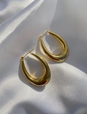 Oval Vintage Hoops