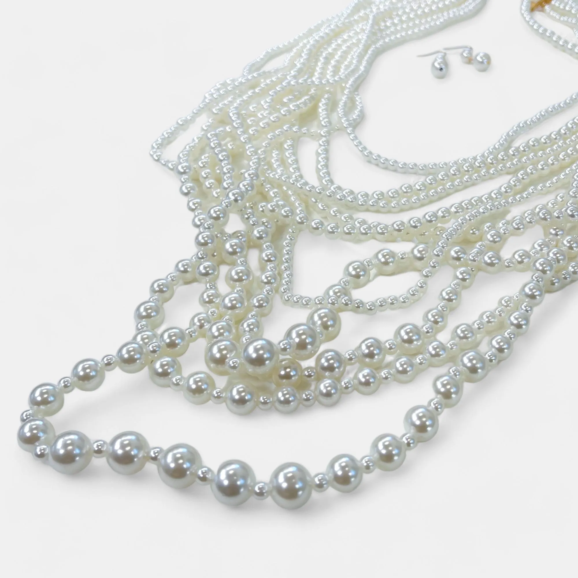 Pearl Multi Layered Long Necklace